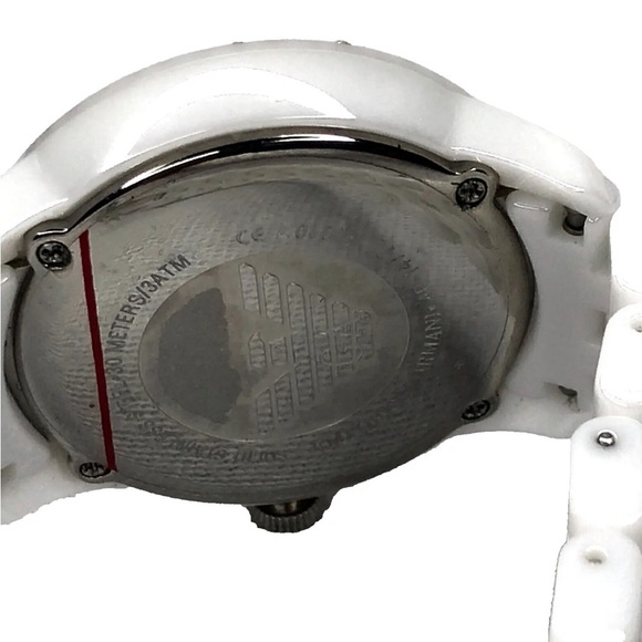 New Emporio Armani Ceramic Bracelet White Mother Of Pearl Dial Watch AR1477 - Picture 10 of 15
